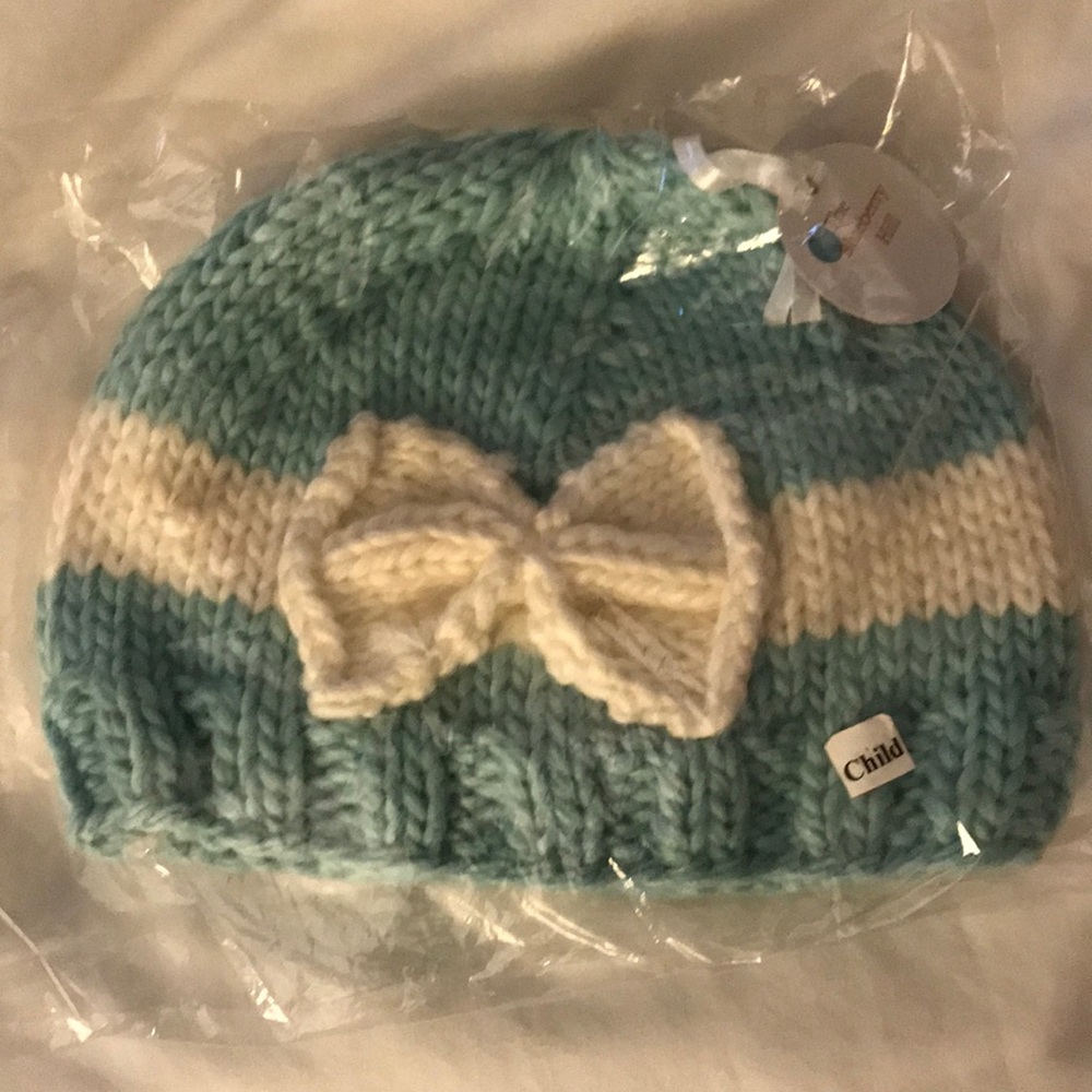 Blueberry hill child’s knitted hat.